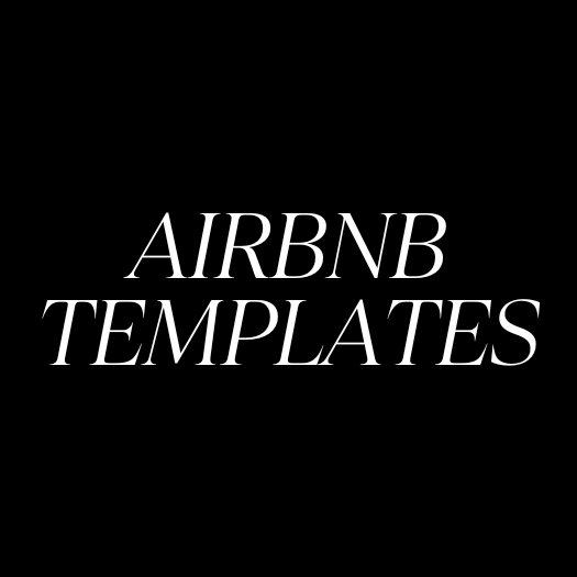 airbnb welcome book template