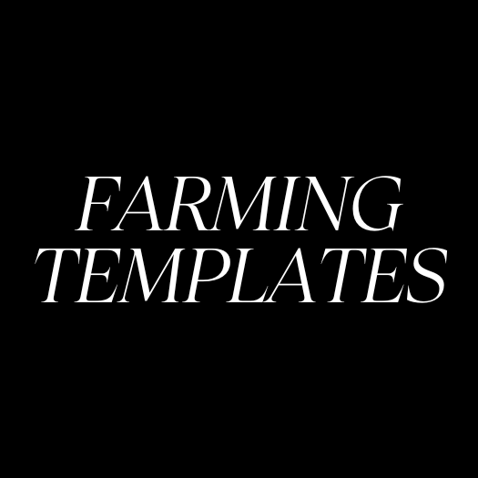 REAL ESTATE FARMING TEMPLATES