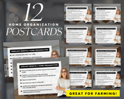 Home Organization Postcards - Classic Design Style