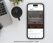 Realtor Social Media Template, Real Estate Marketing, Realtor Instagram Posts, Real Estate Content, Social Media Planner, Real Estate Flyer