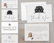 Real Estate Client Referral Folded Thank You Card, Agent Referral Card, Real Estate Template, Realtor Marketing, Real Estate Flyer, Canva