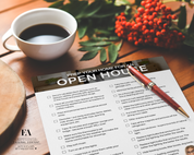 Open House Checklist - Classic Design Style