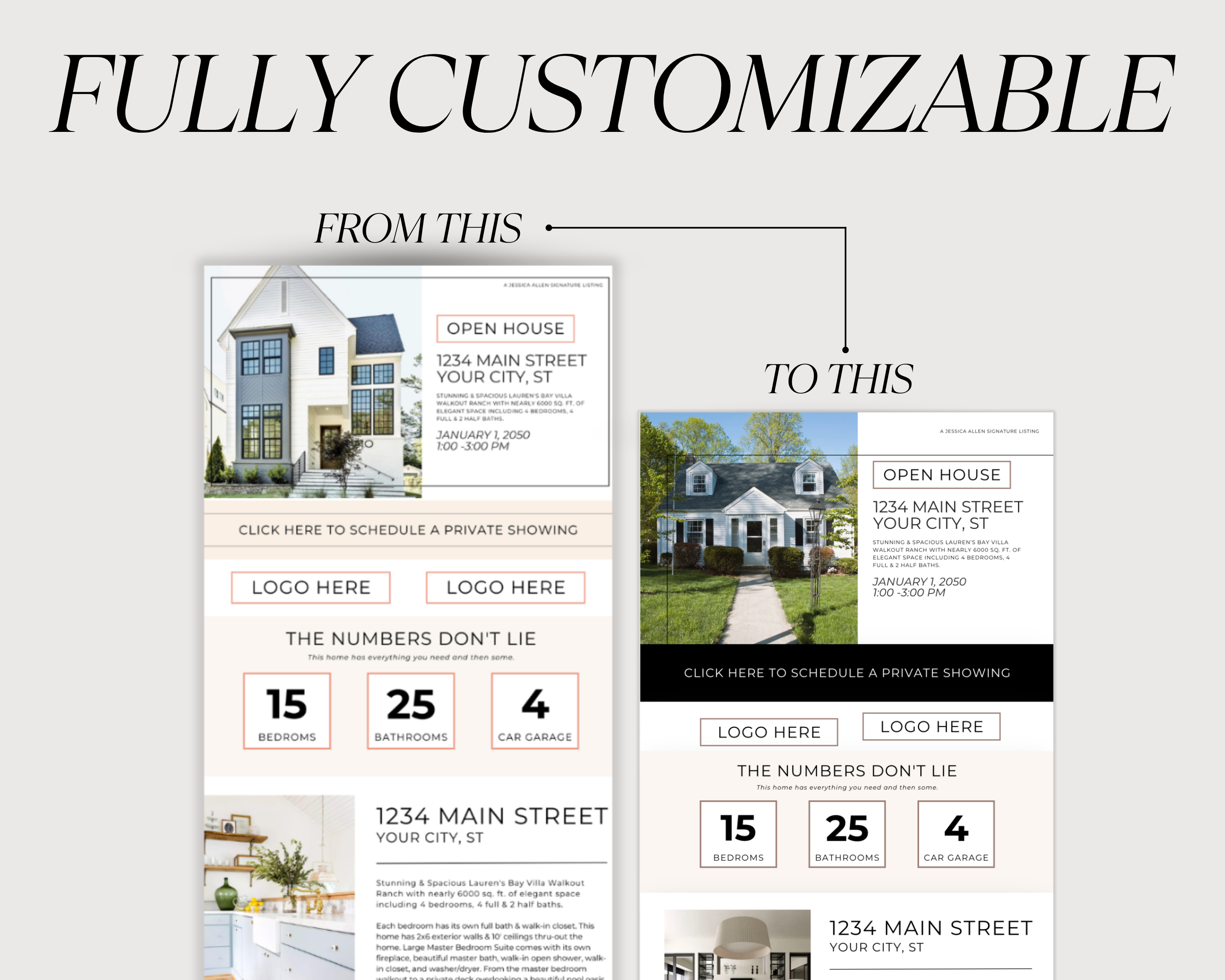 Open House Canva Landing Page