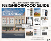 Real Estate Community Guide, Neighborhood Guide, Real Estate Local Guide, Realtor Marketing, Real Estate Farming, Realtor Flyer, Canva Template