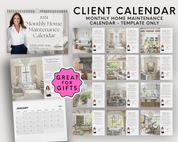 Home Maintenance Calendar 2 - Client Gift