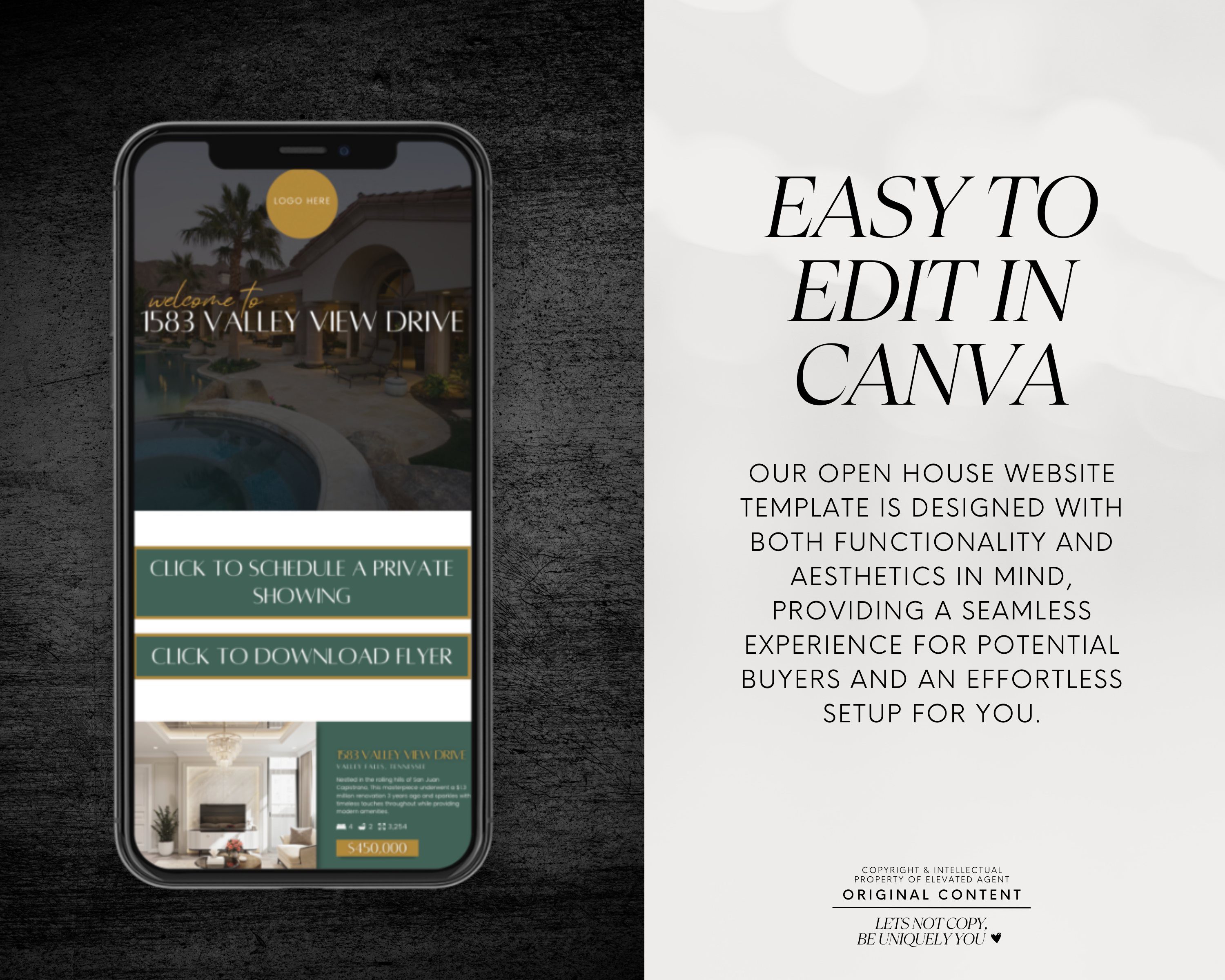 New Listing Canva Landing Pages - Exclusive Design Style