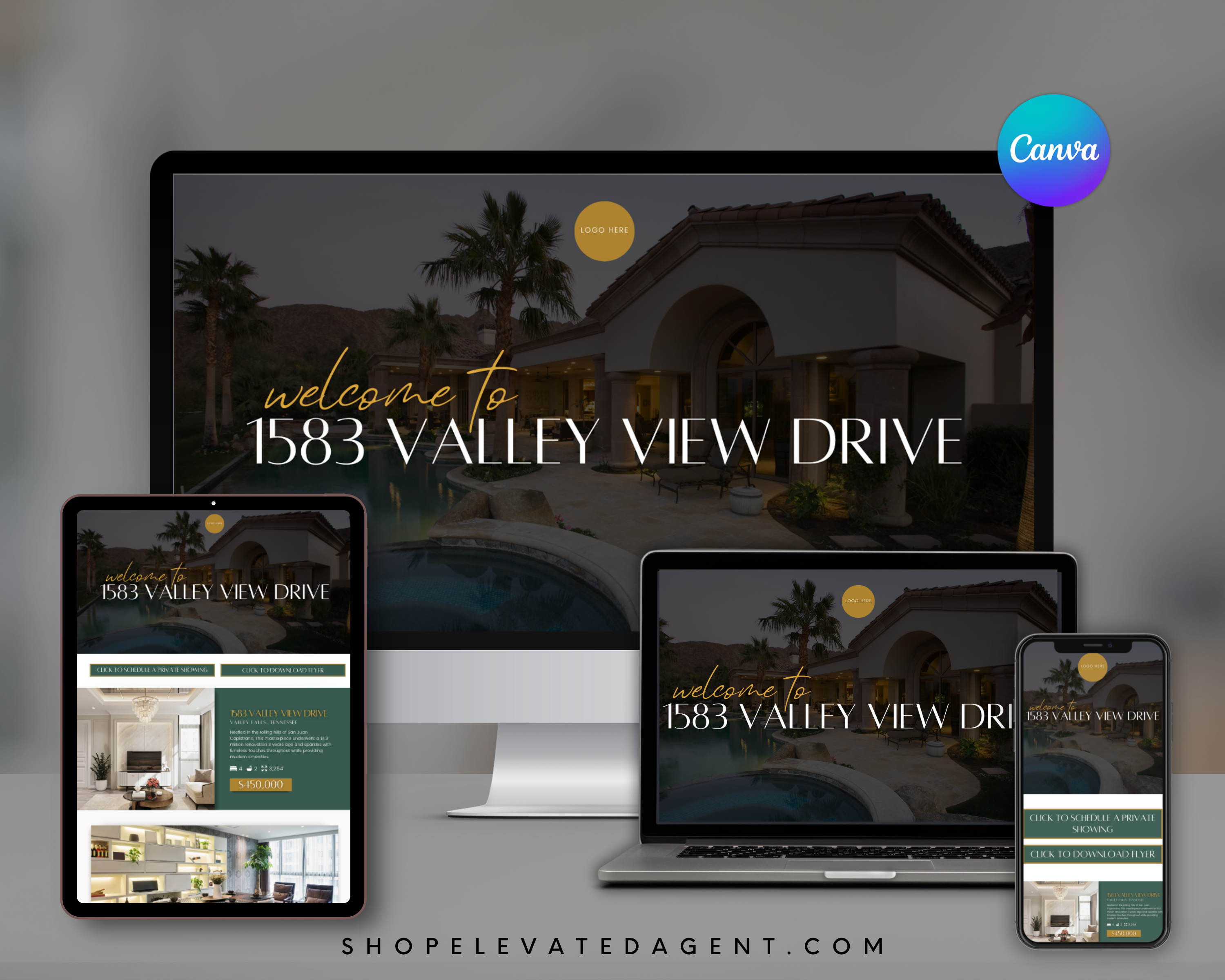 New Listing Canva Landing Pages - Exclusive Design Style