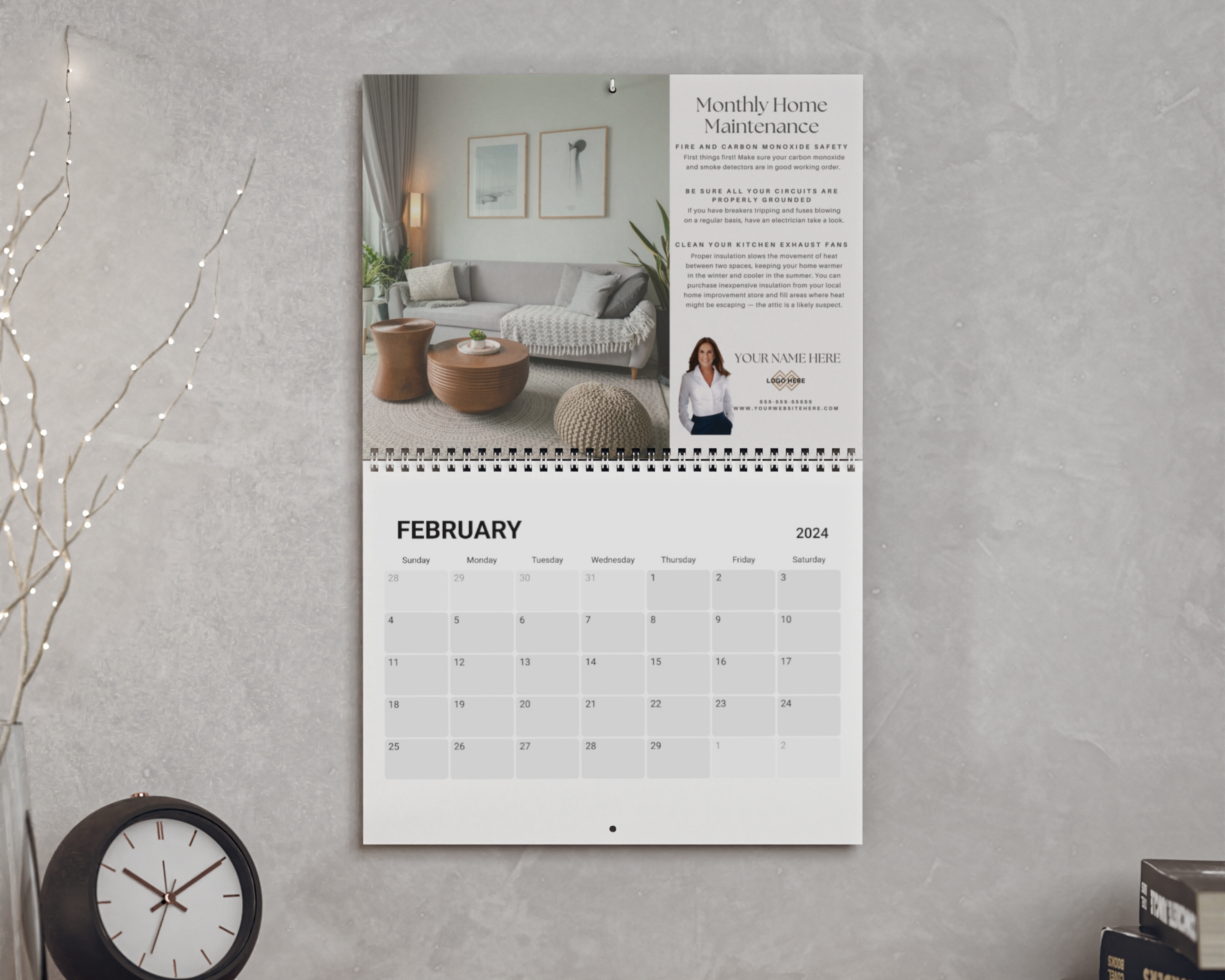 Home Maintenance Calendar 2 - Client Gift