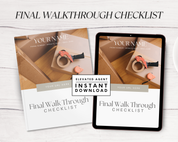 Final Walkthrough Checklist - Peaceful Design Style