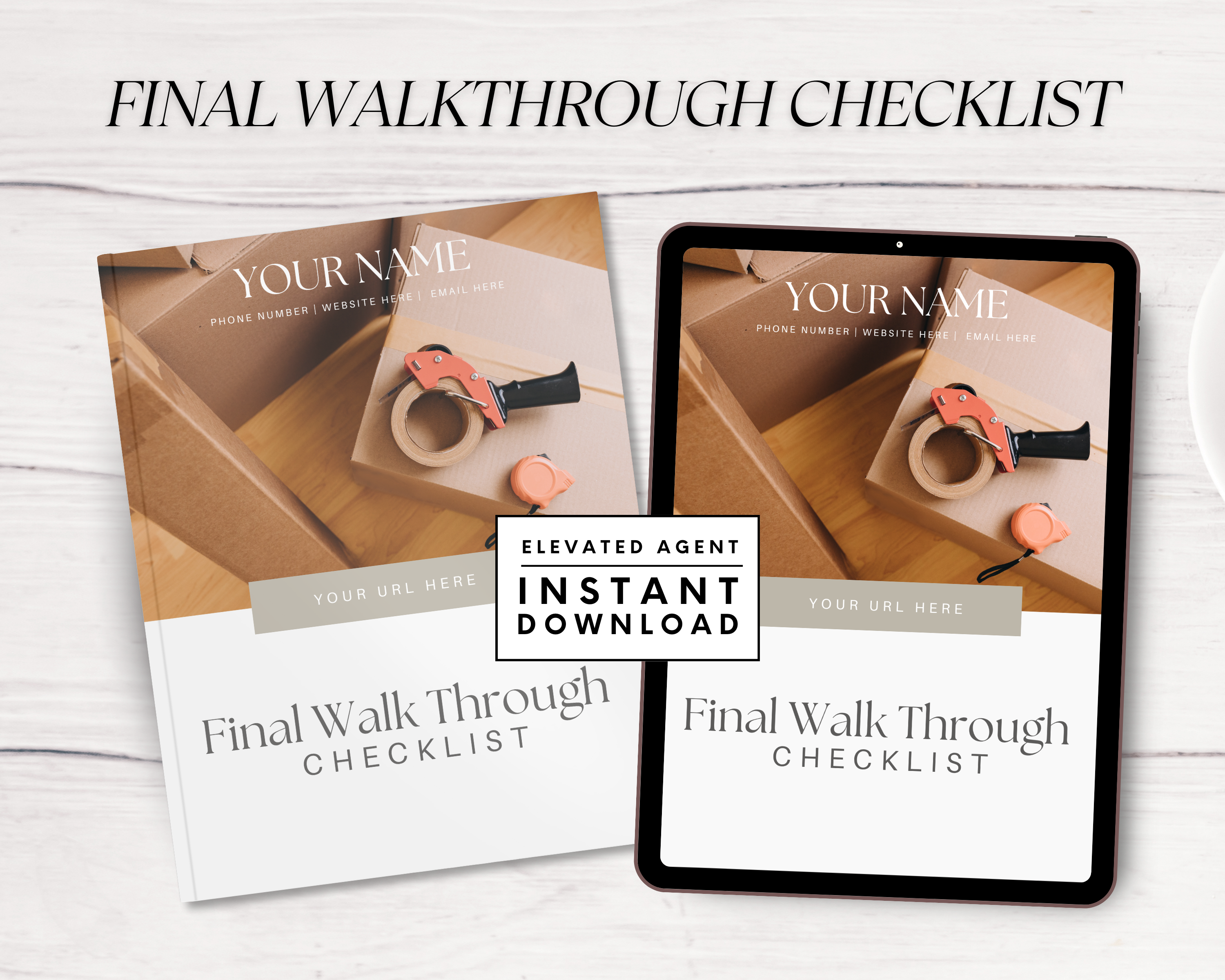 Final Walkthrough Checklist - Peaceful Design Style