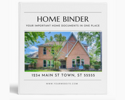 Real Estate Home Binder, Realtor Closing Gift, Real Estate Marketing, Closing Binder, House Binder, Home Buyer Guide, Realtor Flyer, Canva