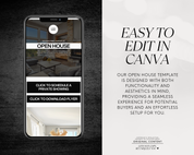 Open House Canva Landing Page - Classic Design Style