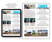 2024 June Newsletter, Real Estate Newsletter, Realtor Newsletter, Real Estate Marketing, Newsletter Template, Real Estate Farming, Canva