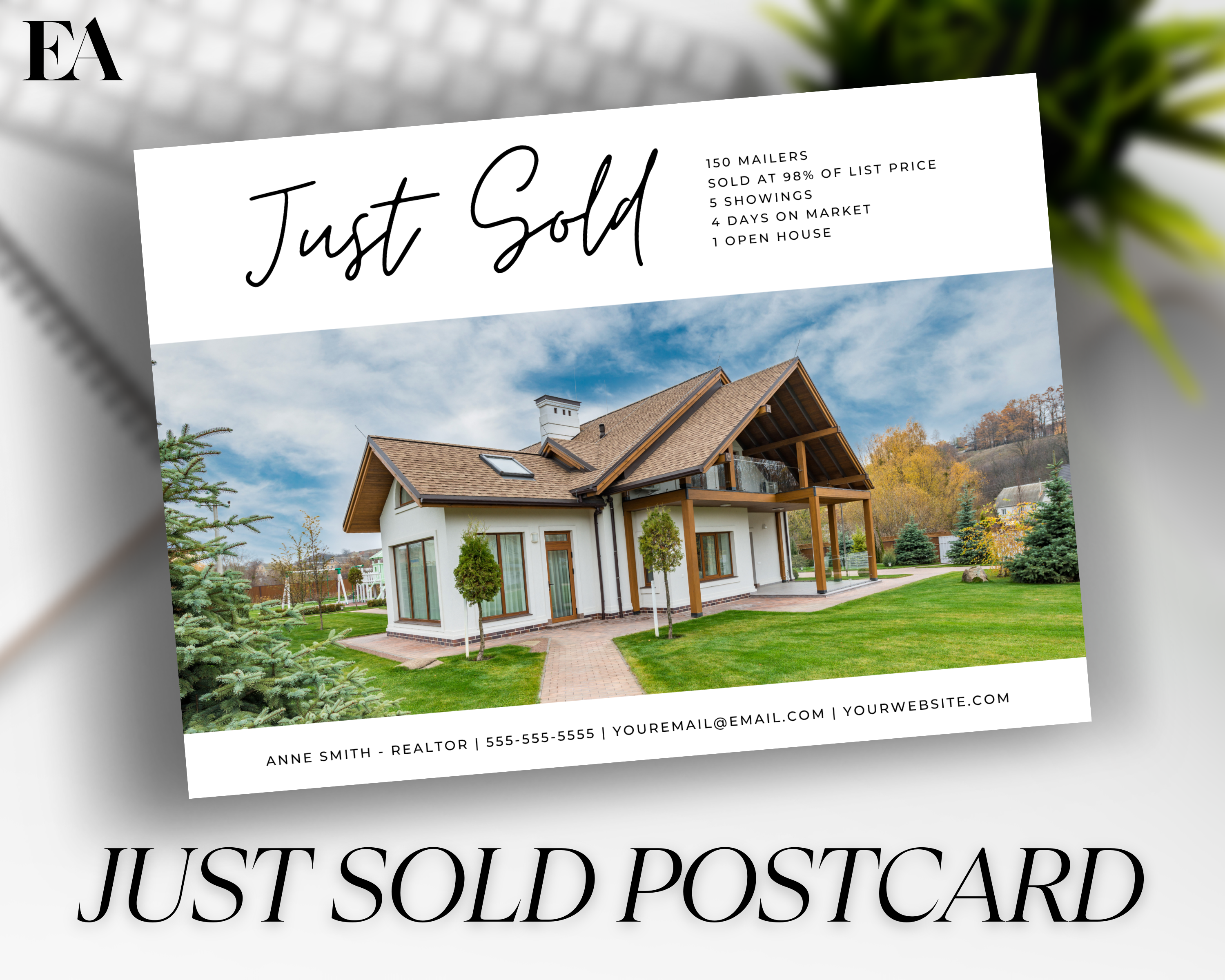 Real Estate Template – Just Sold Postcard