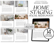 Home Staging Social Media Post, Real Estate Marketing, Realtor Social Media, Real Estate Staging, Realtor Instagram Post, Home Staging Guide