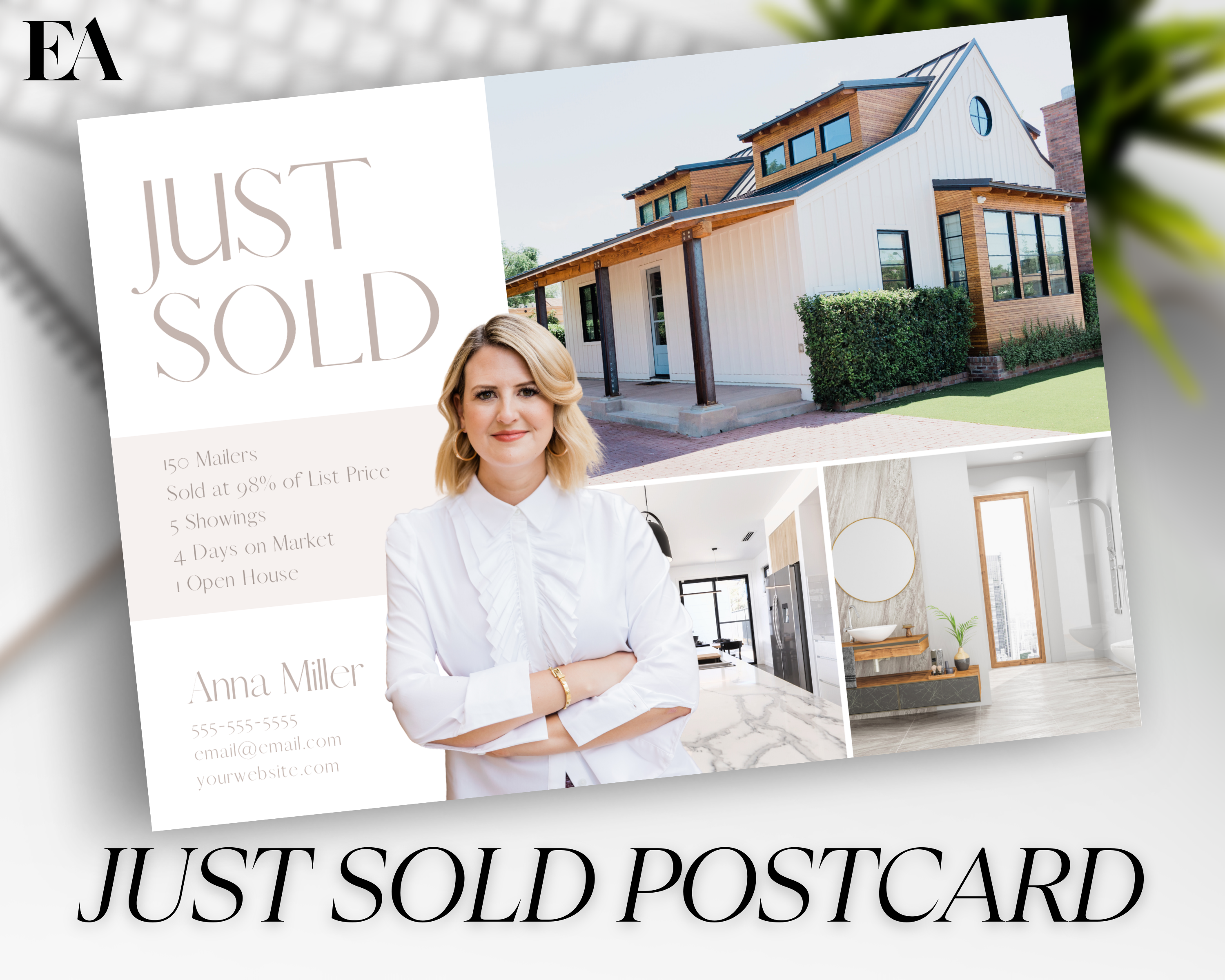 Real Estate Template – Just Sold Postcard