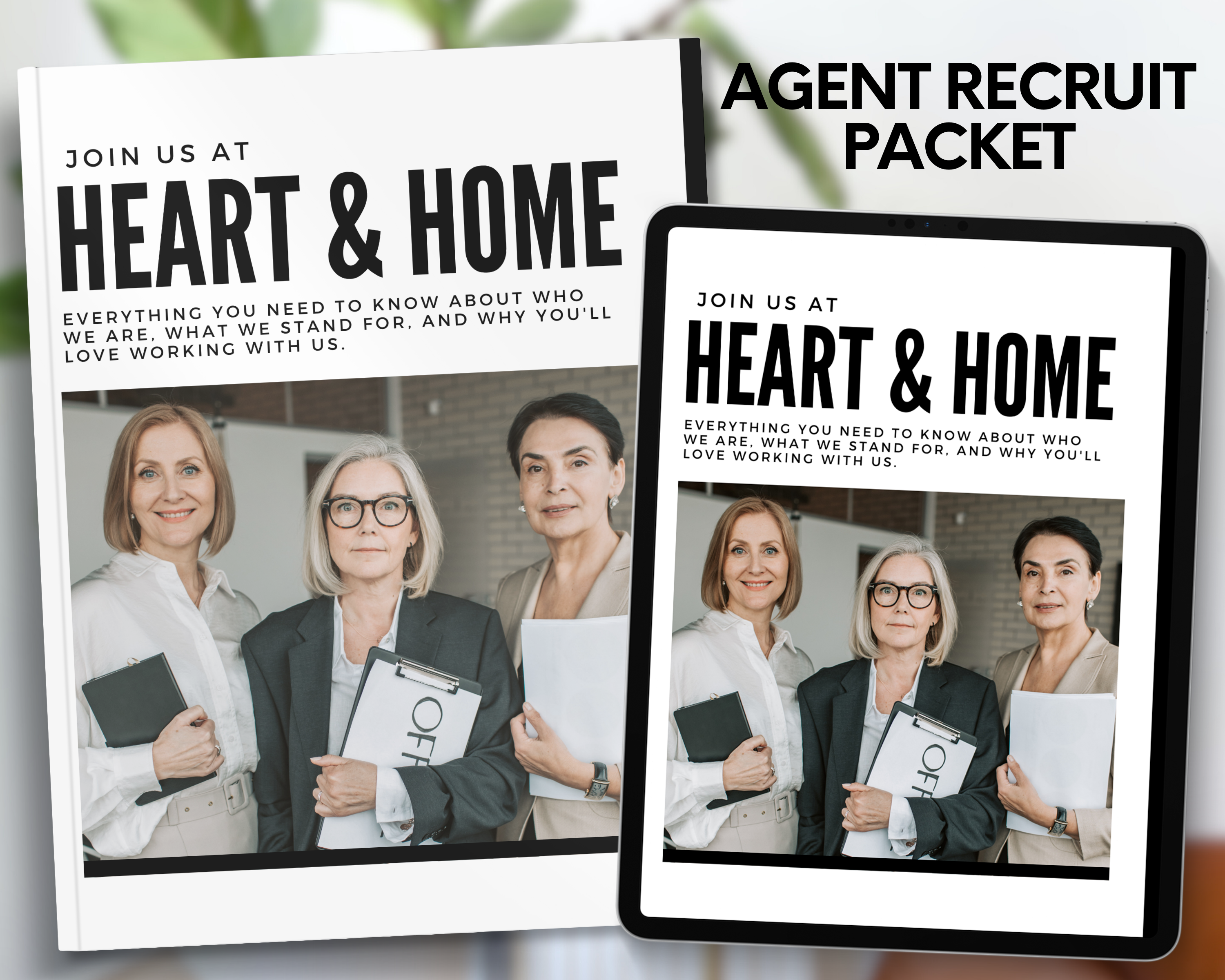Agent Recruitment Marketing Real Estate Template Minimal Brand Style