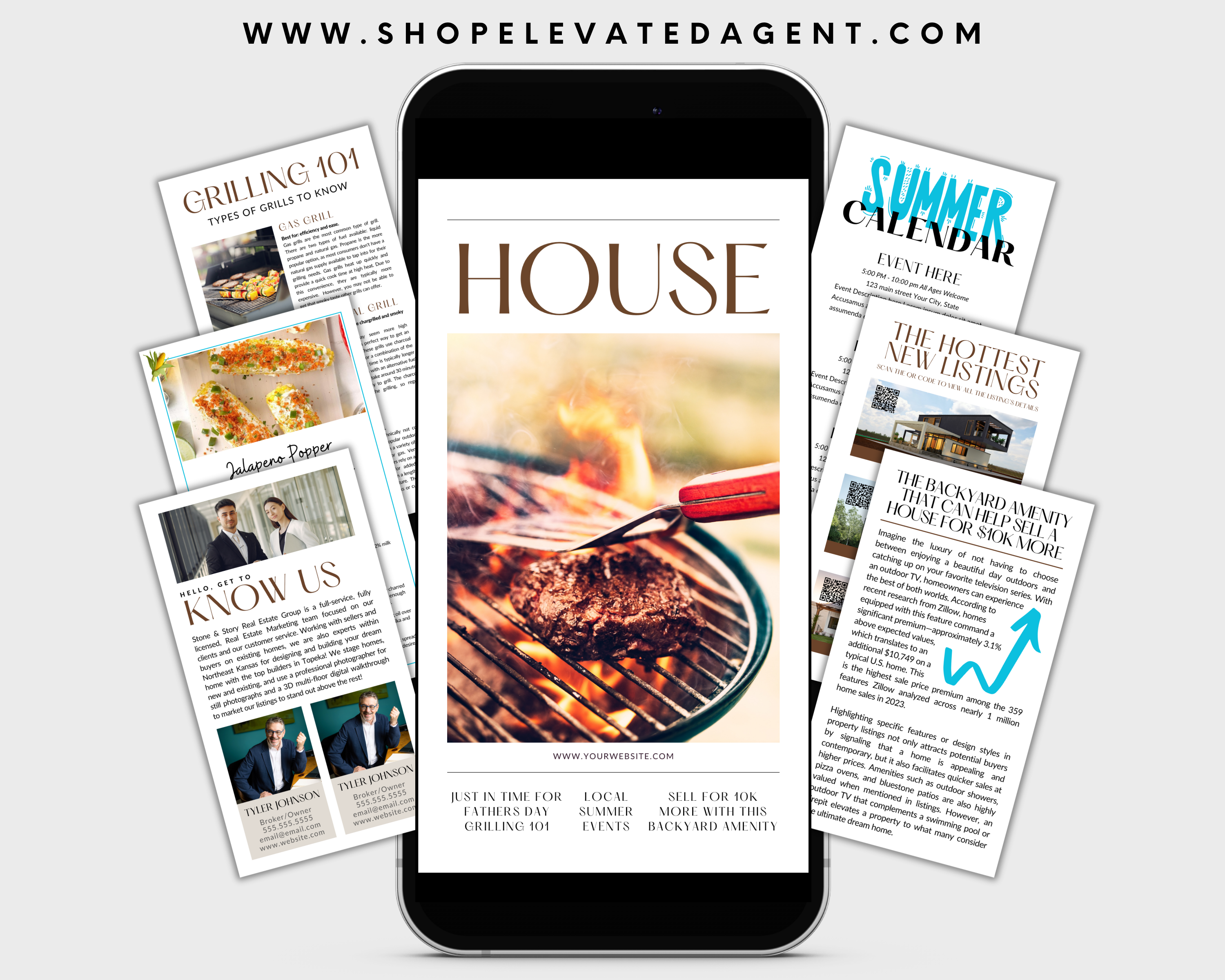 Real Estate Newsletter Story, 2024 June Newsletter, Realtor Instagram, Real Estate Social Media, Newsletter Template, Real Estate Flyer