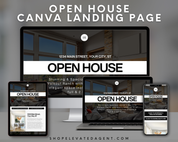 Open House Canva Landing Page - Classic Design Style