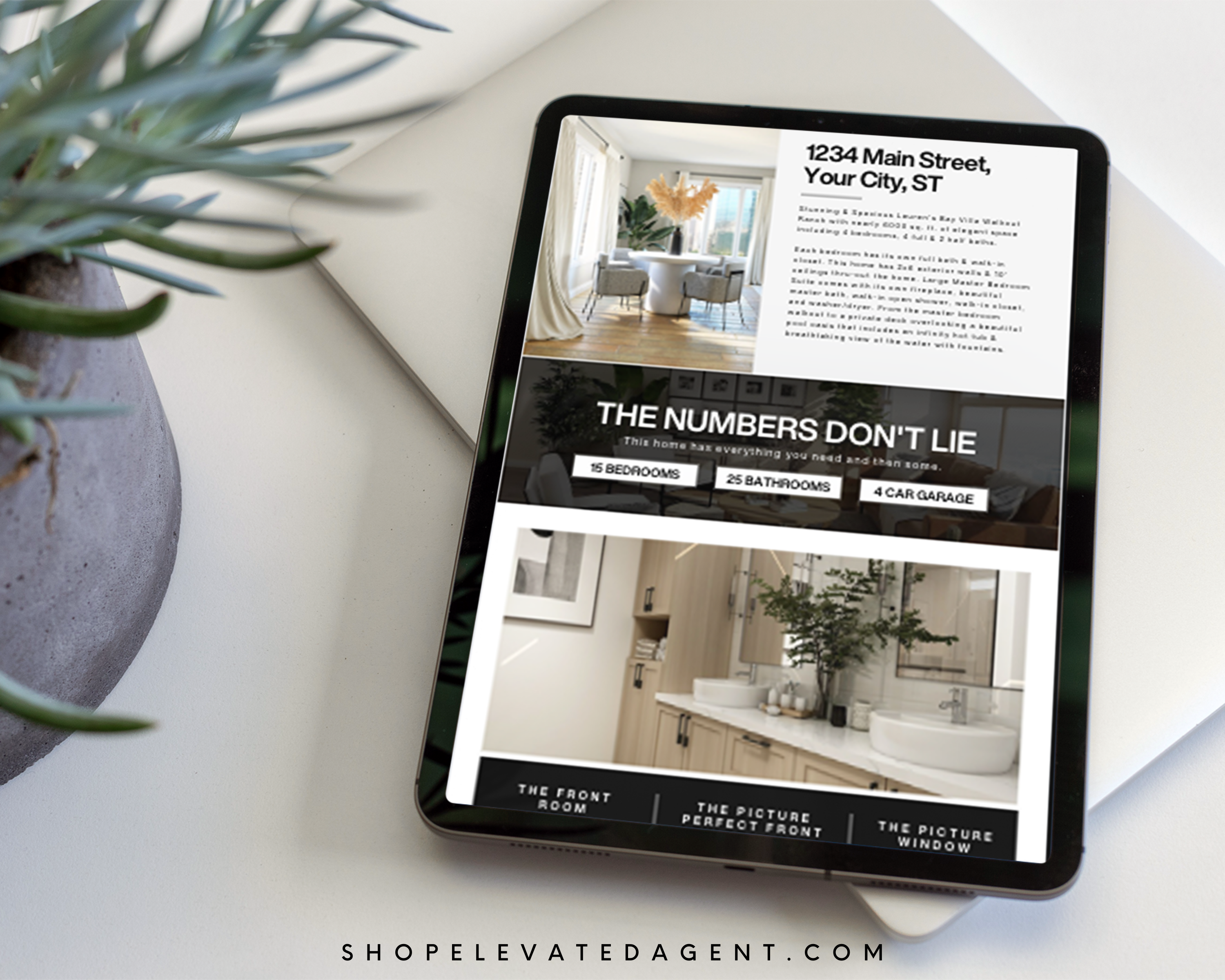 Open House Canva Landing Pages - Classic Design Style