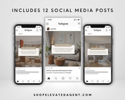 Real Estate Social Media Templates, Real Estate Instagram Posts, Realtor Social Media, Real Estate Instagram Stories,  Realtor Templates