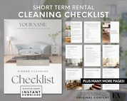 Airbnb Cleaning Checklist - Peaceful Design Style