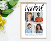 We've Moved Postcard Bundle, Moving Announcement, Real Estate Postcard, New Home Card, Change of Address Card, Canva Template, Closing Gift