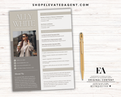 Professional Resume Templates, Real Estate Agent Resume, Realtor Resume, Real Estate Marketing, ATS Friendly Resume, Realtor CV, Canva