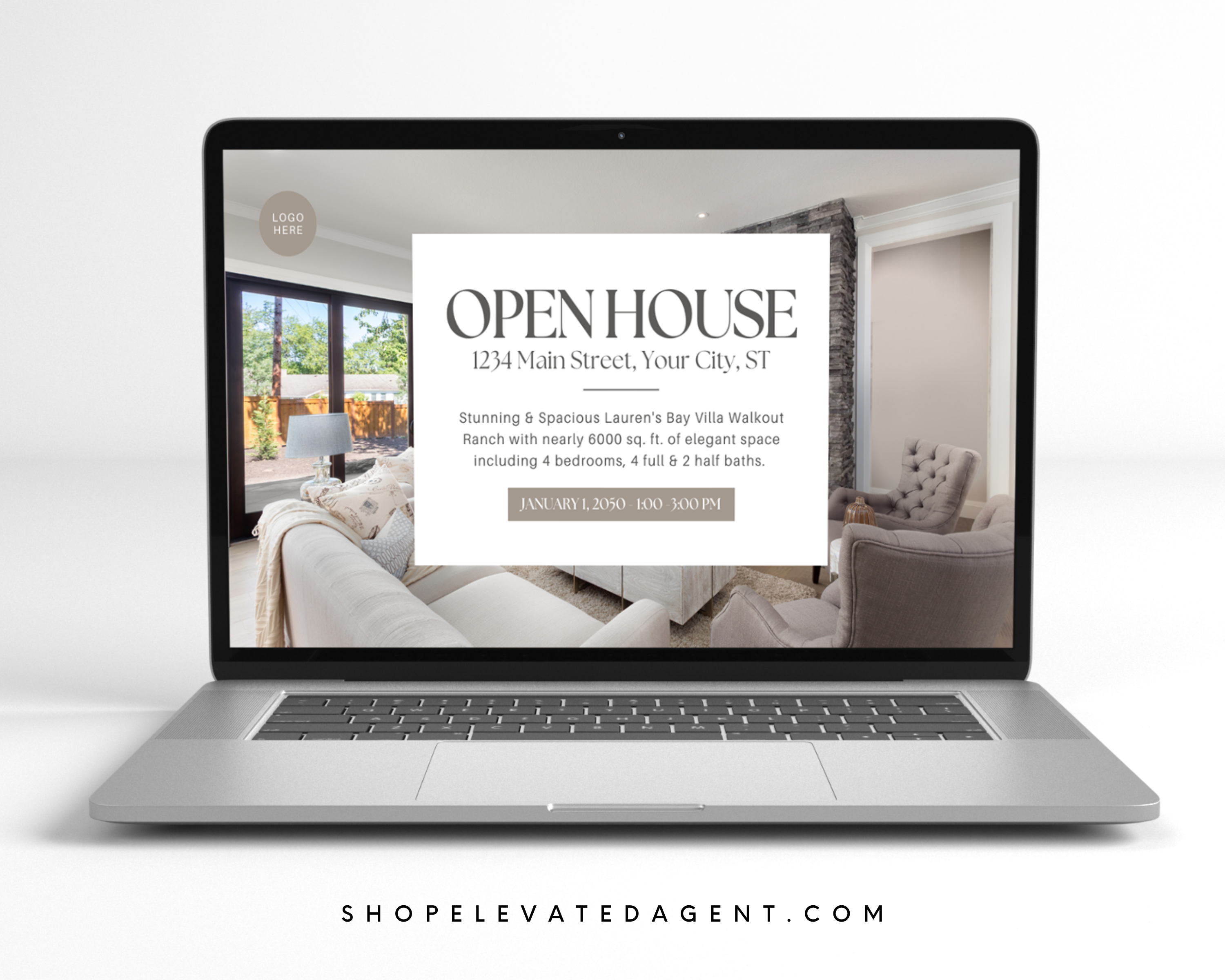 Open House Website 1 - Peaceful Design Style