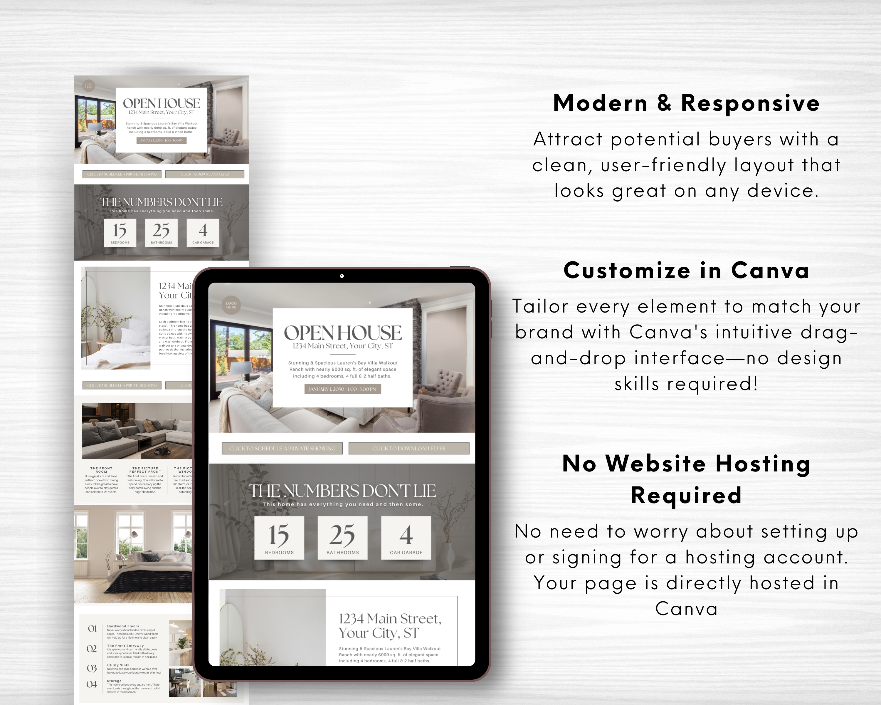 Open House Website 1 - Peaceful Design Style