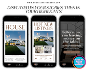 2024 July Newsletter, Real Estate Social Media Templates, Real Estate Instagram Posts, Realtor Social Media, Instagram Stories, Canva