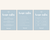 This Real Estate Template – House Rules Airbnb Sign