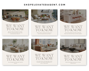 Real Estate Audience Questions, Realtor Social Media Template, Real Estate Marketing, Realtor Instagram Posts, Real Estate Content, Realtor Flyer