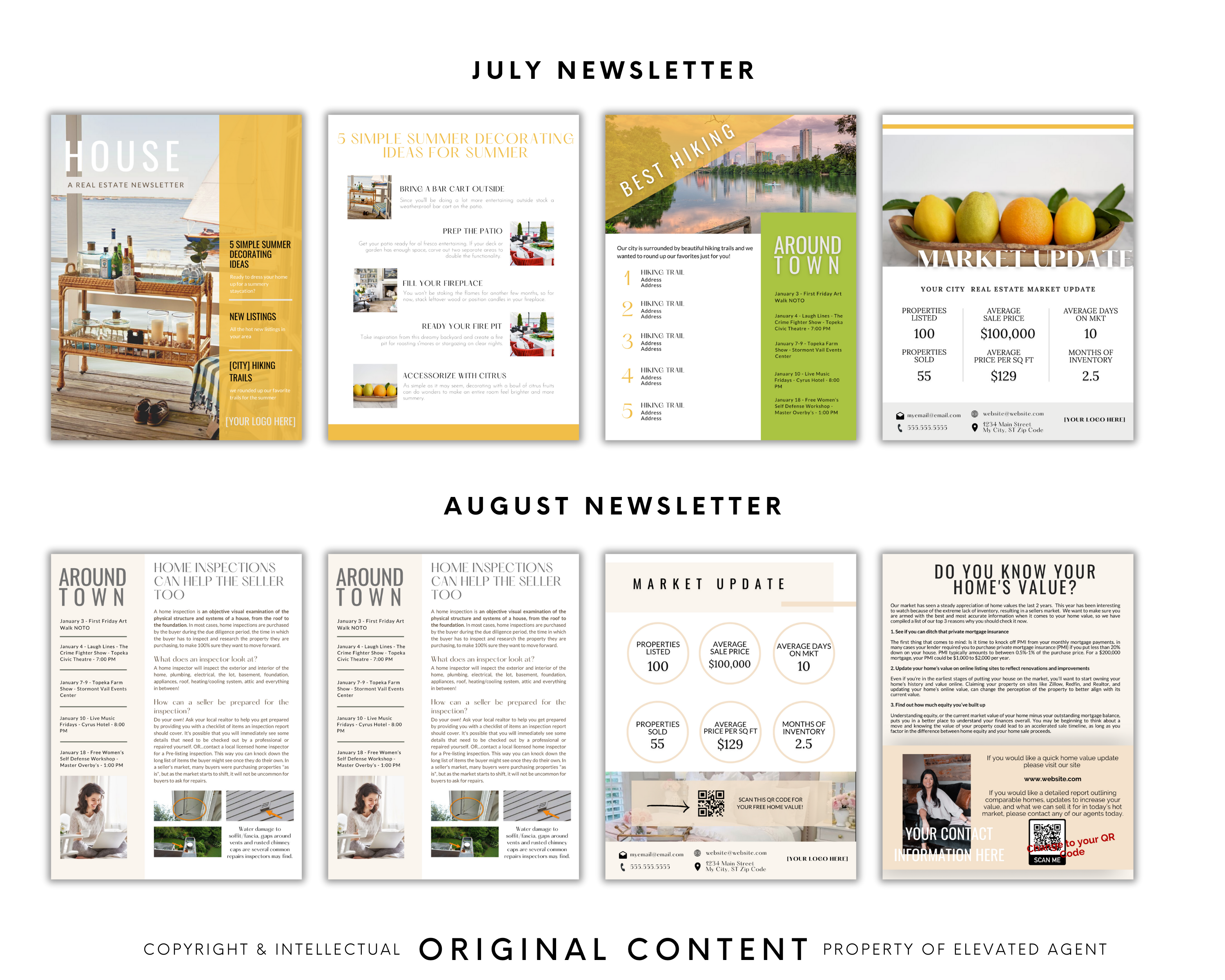 Real Estate Newsletter - 12 Month Bundle