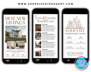 2024 July Newsletter, Real Estate Social Media Templates, Real Estate Instagram Posts, Realtor Social Media, Instagram Stories, Canva