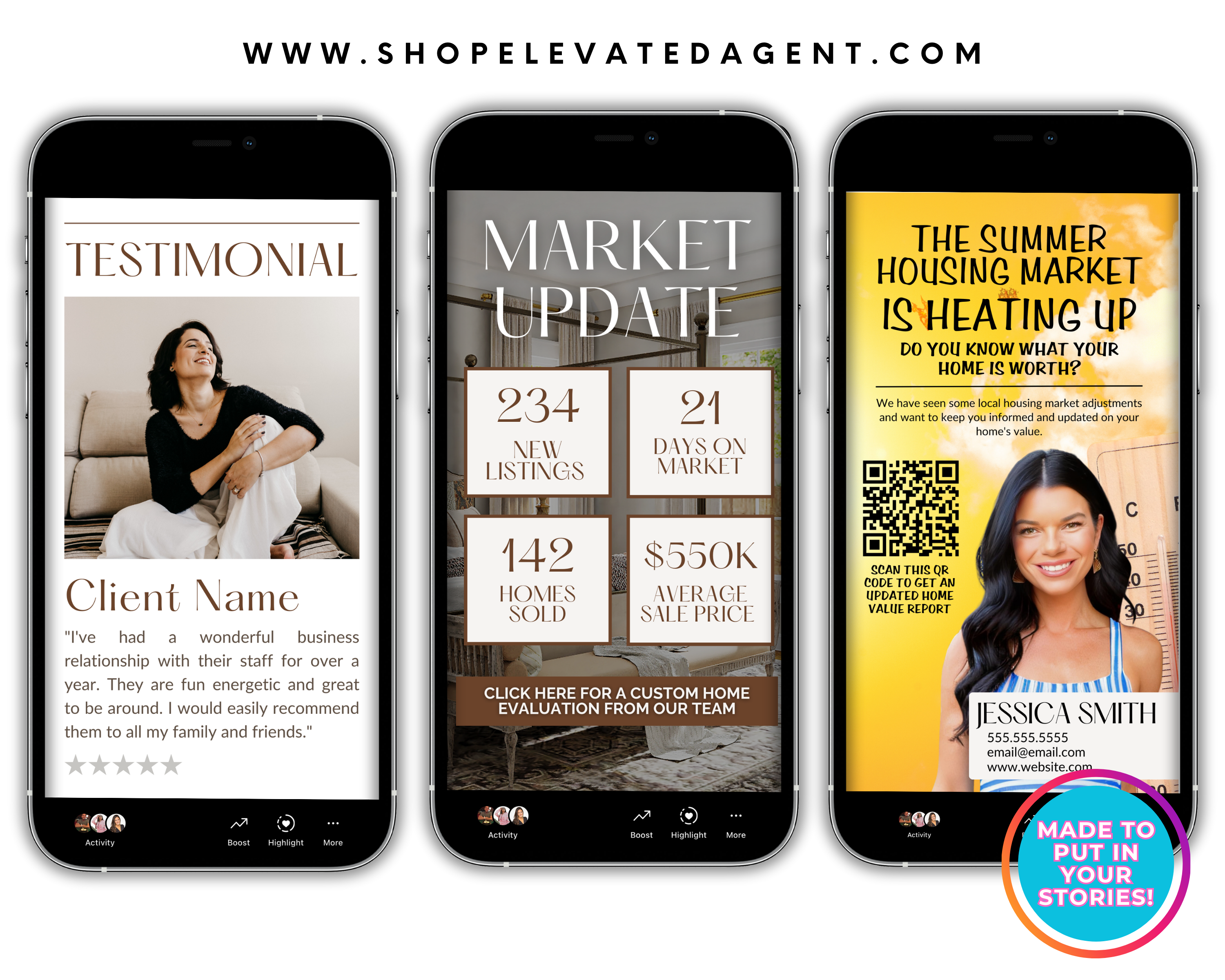 2024 July Newsletter, Real Estate Social Media Templates, Real Estate Instagram Posts, Realtor Social Media, Instagram Stories, Canva