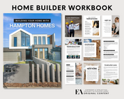 Home Builder Guide, New Construction Guide, Home Building Planner, Real Estate Marketing, Realtor Flyer, Home Builder Packet, Canva Template