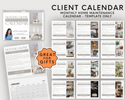 Home Maintenance Calendar 4 - Client Gift