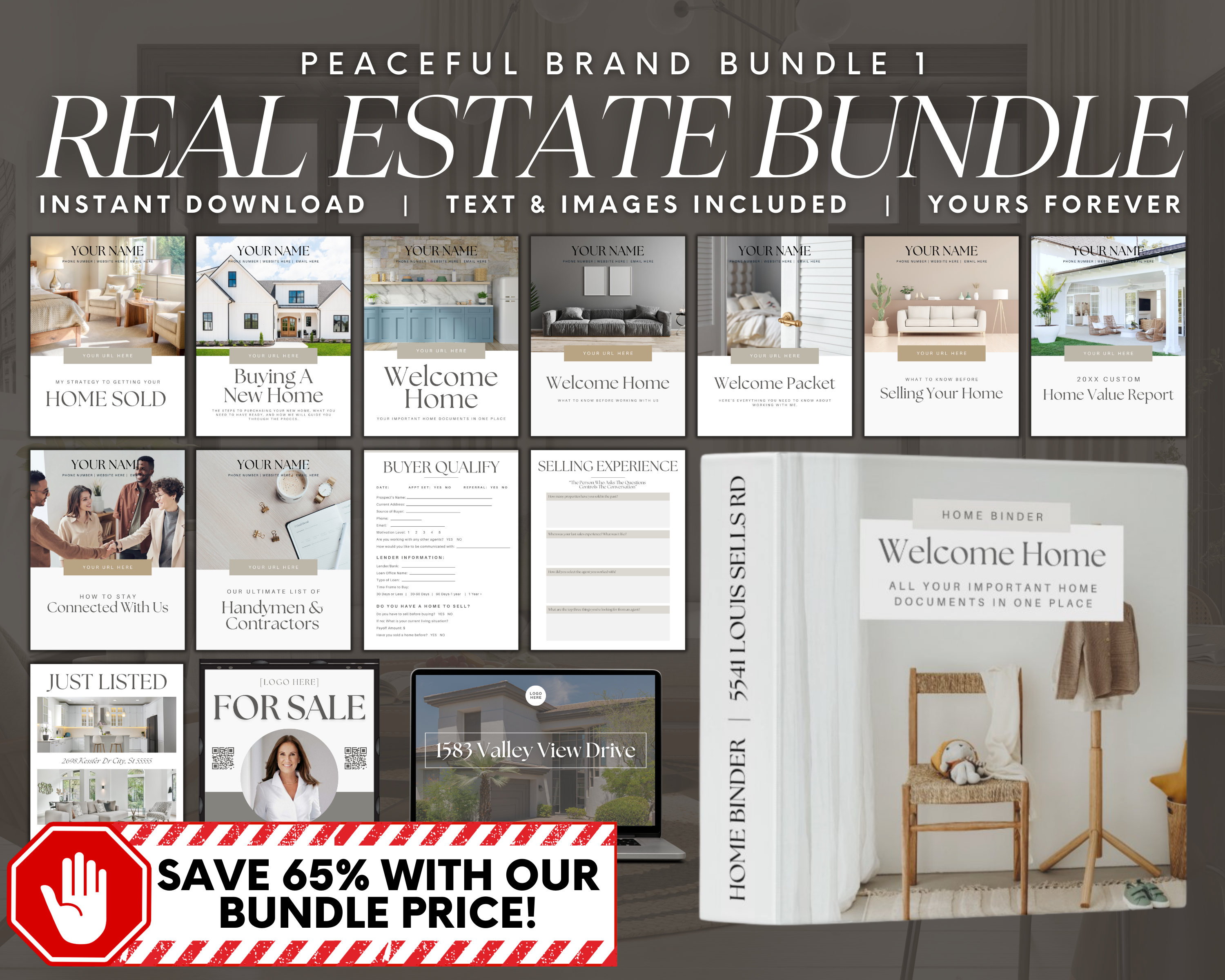 Real Estate Bundle - Peaceful Brand Style Bundle 1