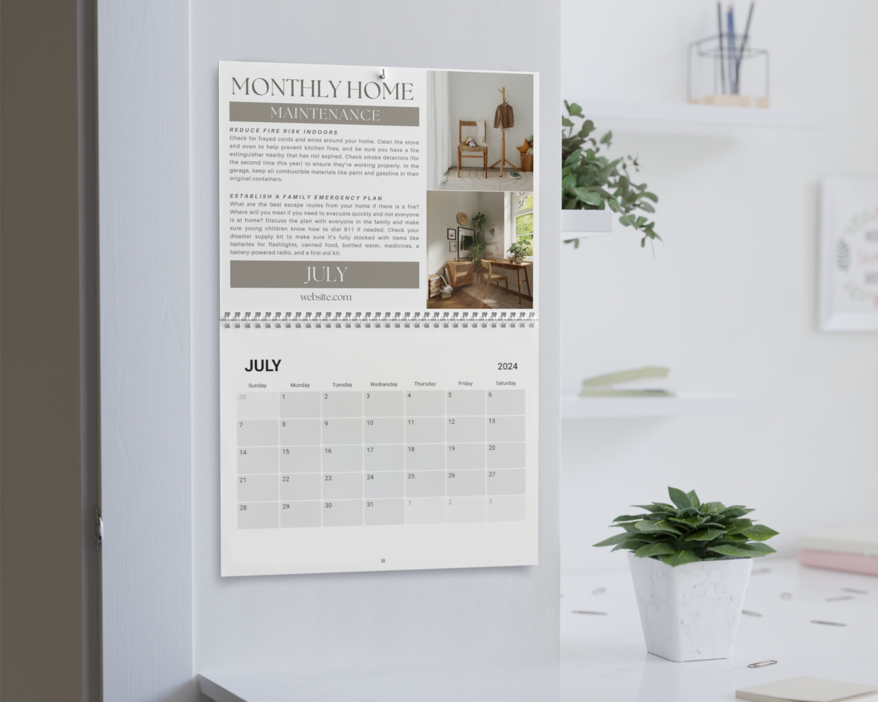 Home Maintenance Calendar 4 - Client Gift