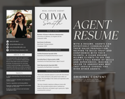 Real Estate Resume Template, Professional Resume Template, Realtor Resume, Real Estate Interview, Real Estate CV, Canva Template, ATS Friendly