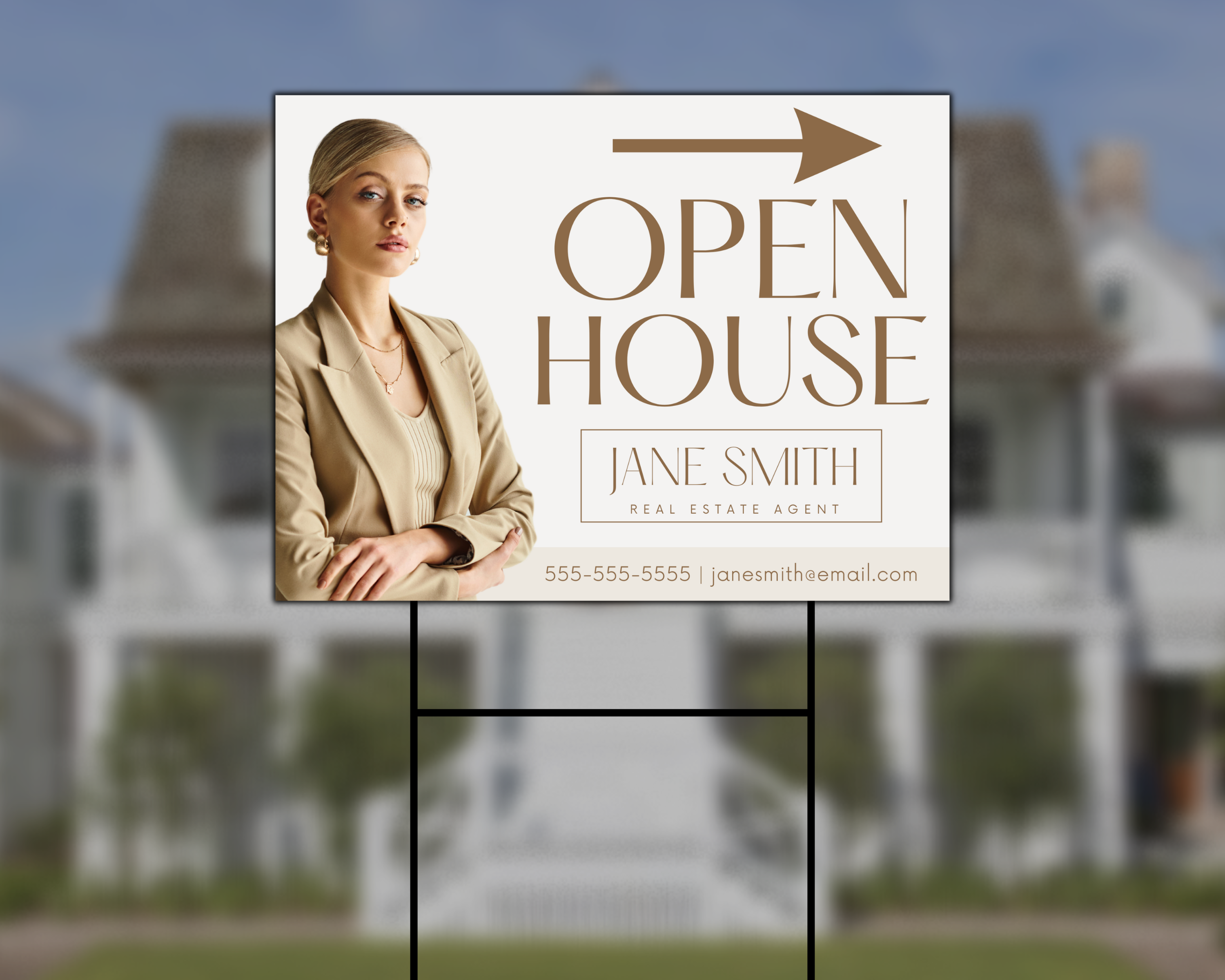 Open House Yard Sign, Real Estate Sign, Yard Sign Template, Realtor Marketing, Open House Flyer, Real Estate Template, Realtor Yard Sign