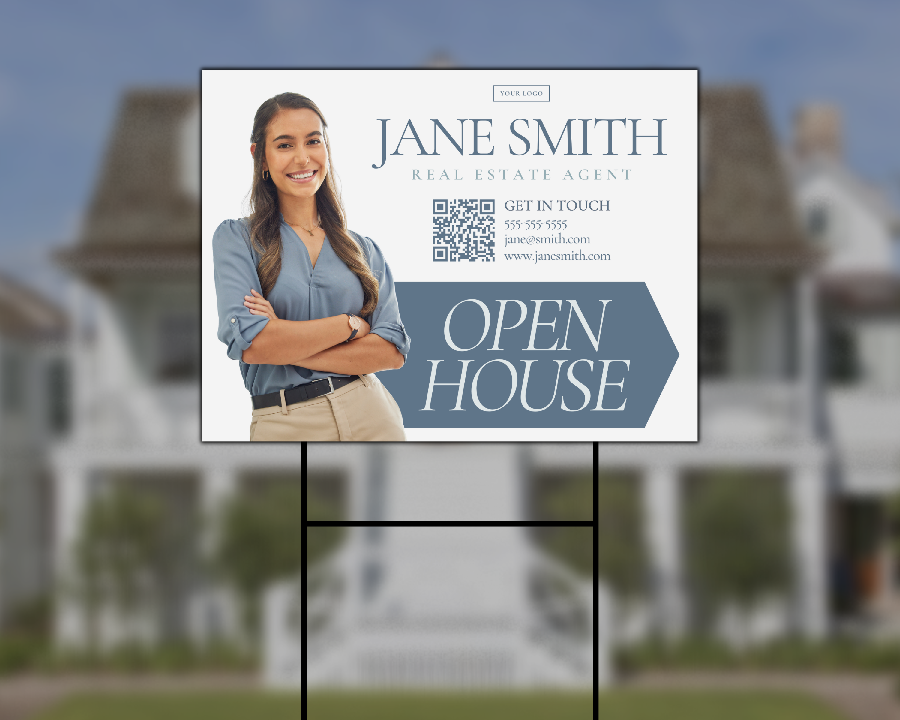 Open House Yard Sign, Real Estate Sign, Yard Sign Template, Realtor Marketing, Open House Flyer, Real Estate Template, Realtor Yard Sign