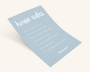 This Real Estate Template – House Rules Airbnb Sign