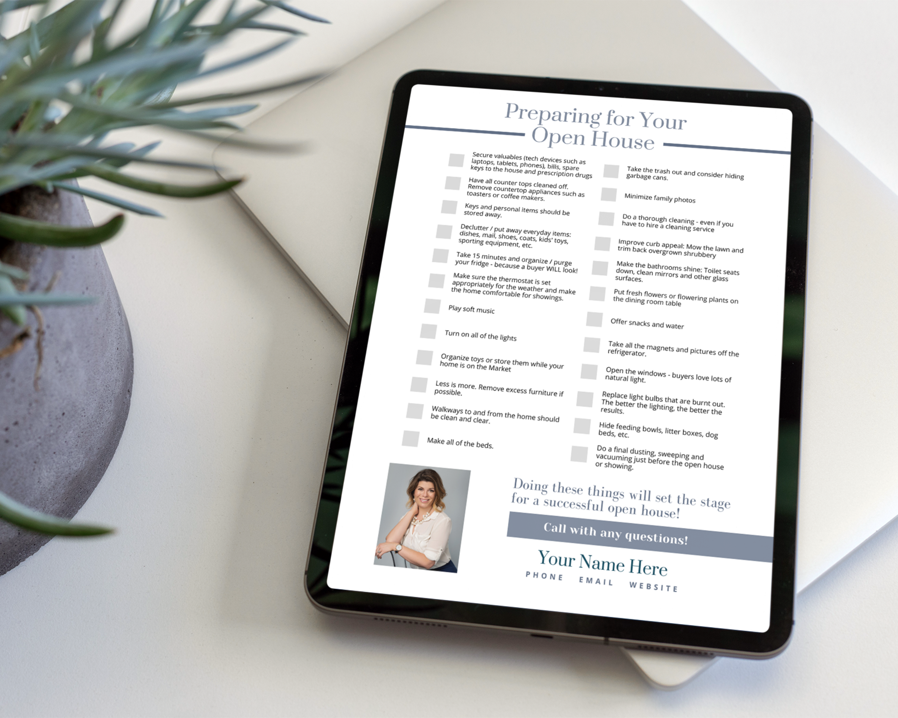 Open House Checklist - Real Estate Template