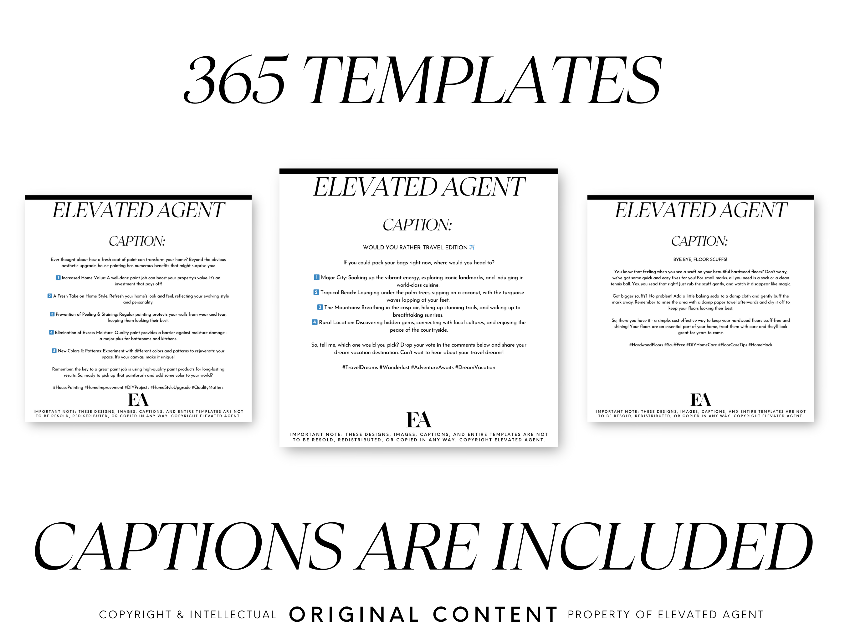 365 Real Estate Social Media Posts, Social Media Bundle, Realtor Social Media, Social Media Planner, Realtor Instagram Marketing Template