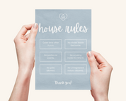 This Real Estate Template – House Rules Airbnb Sign