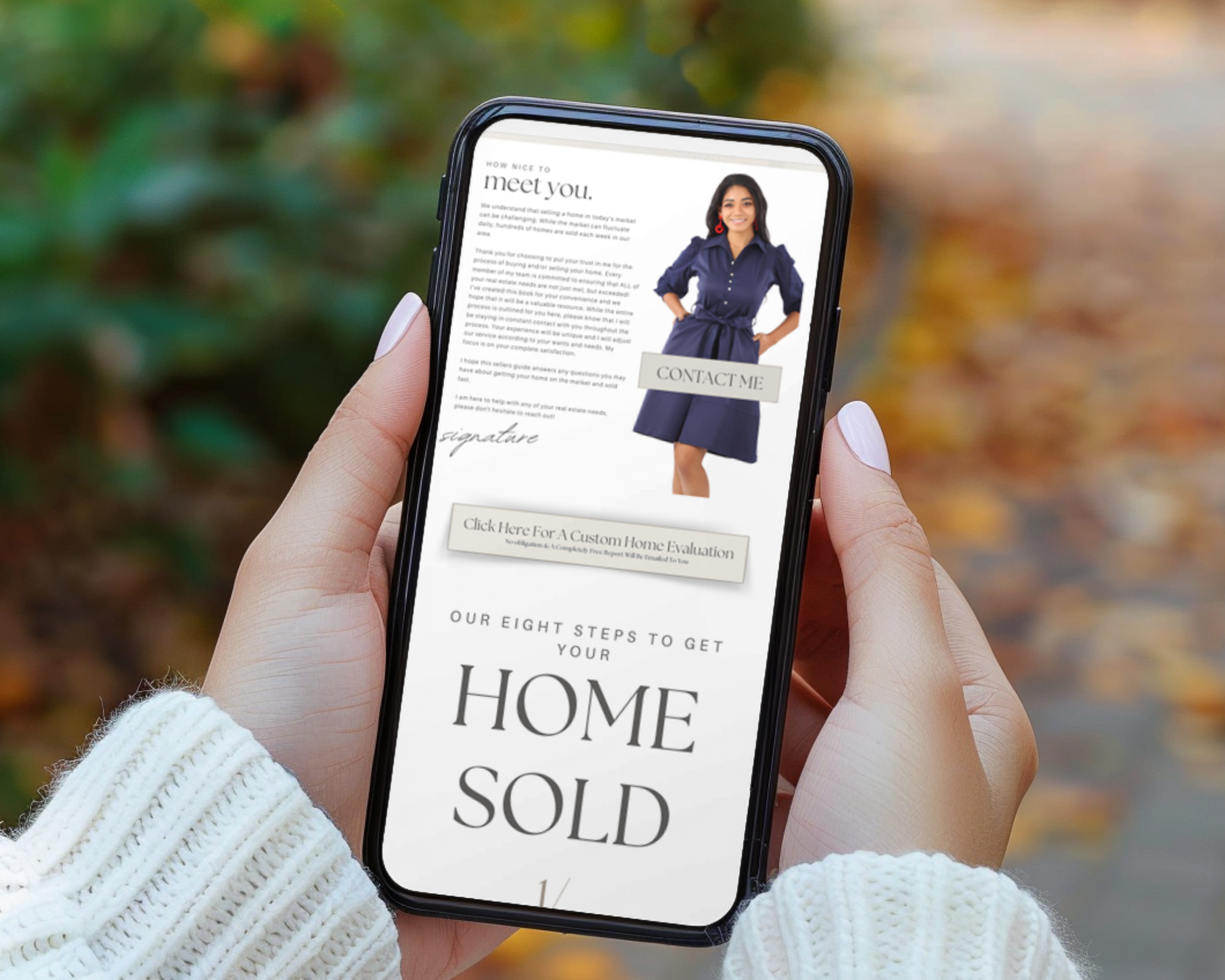 Home Seller Landing Pages - Peaceful Design Style