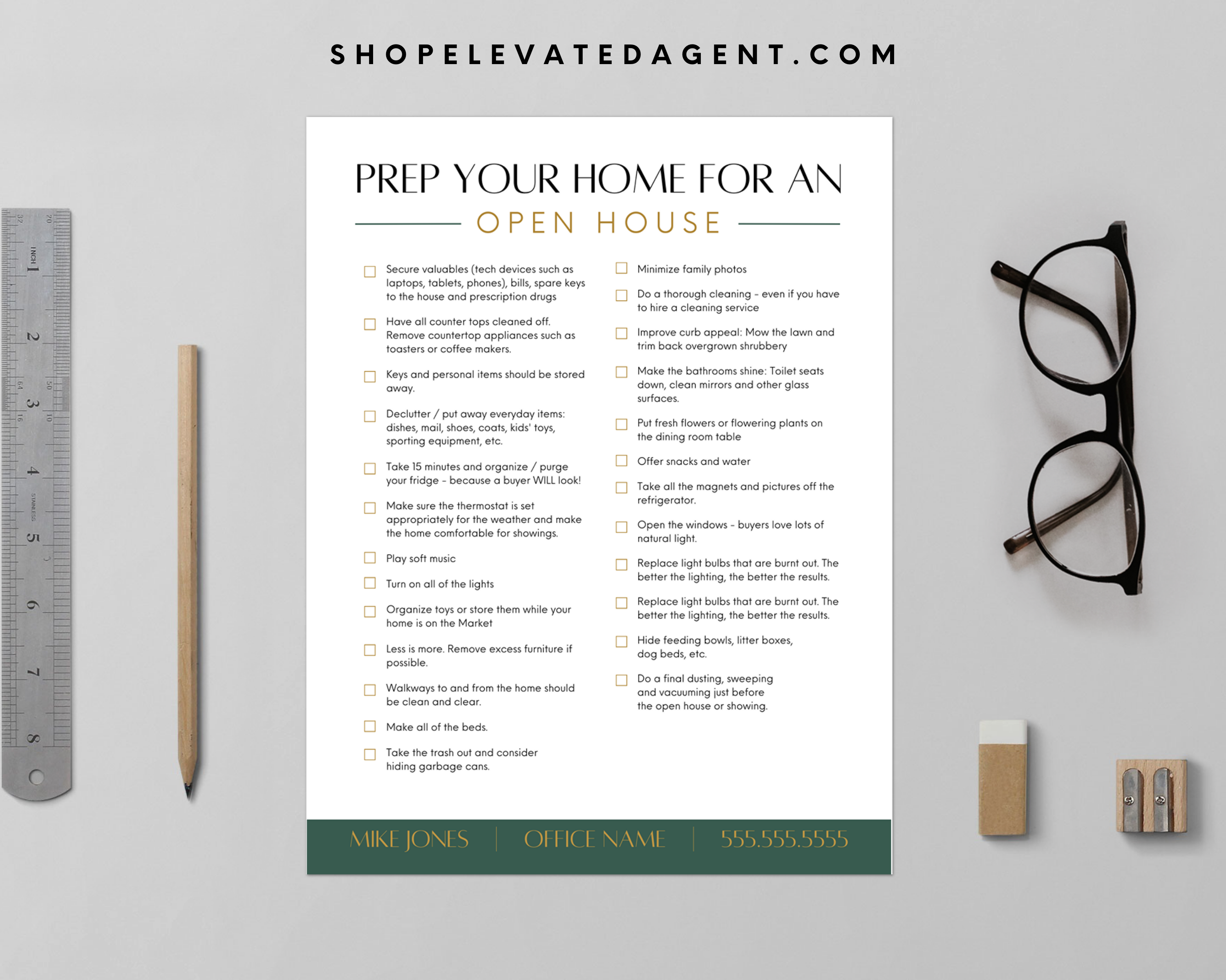 Open House Checklist - Exclusive Design Style