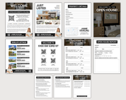 New Listing and Open House Kit, Real Estate Template, Realtor Marketing, Just Listed Flyer, Listing Presentation, Real Estate Canva, Farming